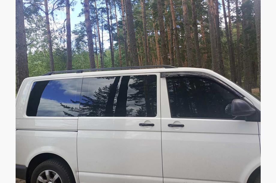 Volkswagen T5 Caravelle 2004-2010 Dachreling Schwarz Lange Basis, Kunststofffüße Foto 20
