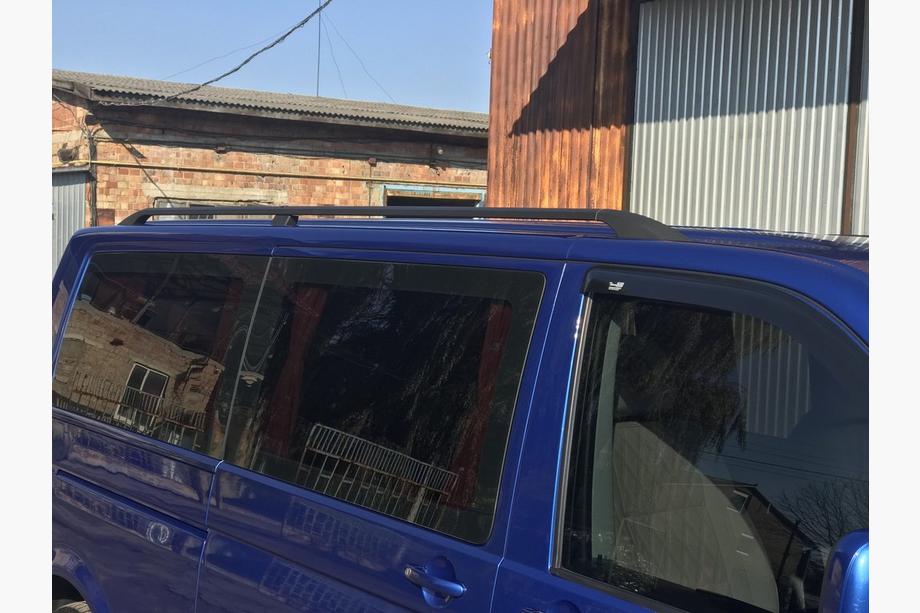 Volkswagen T5 Caravelle 2004-2010 Dachreling Schwarz Lange Basis, Kunststofffüße Foto 6