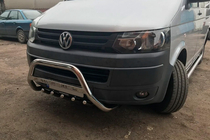 Volkswagen T5 2010-2015 Frontbügel WT003 (Edelstahl) 60 mm, mit Schriftzug Foto 8