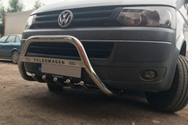 Volkswagen T5 2010-2015 Frontbügel WT003 (Edelstahl) 60 mm, mit Schriftzug Foto 6