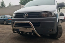 Volkswagen T5 2010-2015 Frontbügel WT003 (Edelstahl) 60 mm, mit Schriftzug Foto 7