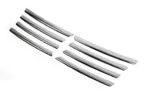 Volkswagen Passat B5 1997-2005 Chrom Kühlergrill Abdeckungen (Edelstahl) Foto 3