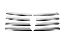 Volkswagen Passat B5 1997-2005 Chrom Kühlergrill Abdeckungen (Edelstahl) Foto 4