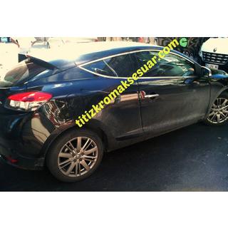 Fensterzierleisten oben (HB, 6 Stk, Edelstahl) Renault Megane III 2009-2016 Foto 3