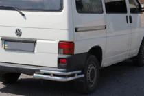 Volkswagen T4 Transporter 1990-2003 Hintere doppelte Eckschutzrohre AK003-Double (2 Stk., Edelstahl) Foto 3