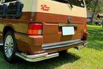Volkswagen T4 Transporter 1990-2003 Hintere doppelte Eckschutzrohre AK003-Double (2 Stk., Edelstahl) Foto 1