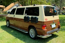 Volkswagen T4 Transporter 1990-2003 Hintere doppelte Eckschutzrohre AK003-Double (2 Stk., Edelstahl) Foto 14