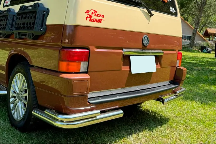Volkswagen T4 Transporter 1990-2003 Hintere doppelte Eckschutzrohre AK003-Double (2 Stk., Edelstahl) Image