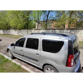 Dachreling Schwarz Dacia Logan MCV 2004-2014 Foto 1
