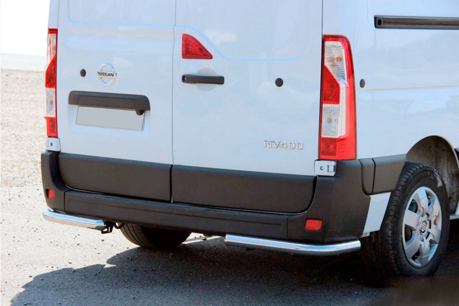 Renault Master 2011-2023 Hintere Eckschutzrohre AK003 (2 Stk., Edelstahl) Image