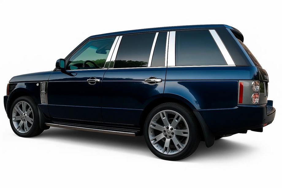Range Rover III L322 2002-2012 Edelstahl Türsäulen Zierleisten (14 Stk) Image