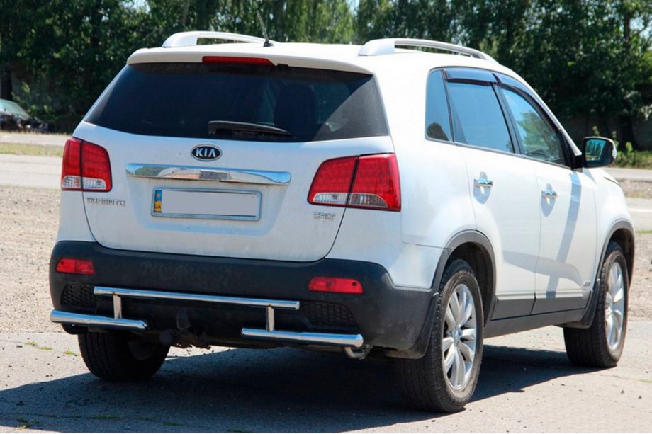 Kia Sorento II XM 2009-2014 Heckschutzbügel AK002-2 (Edelstahl) Foto 4