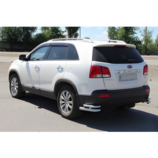 Hintere doppelte Eckschutzrohre AK003-Doppelt (Edelstahl) Kia Sorento II XM 2009-2014 Foto 2