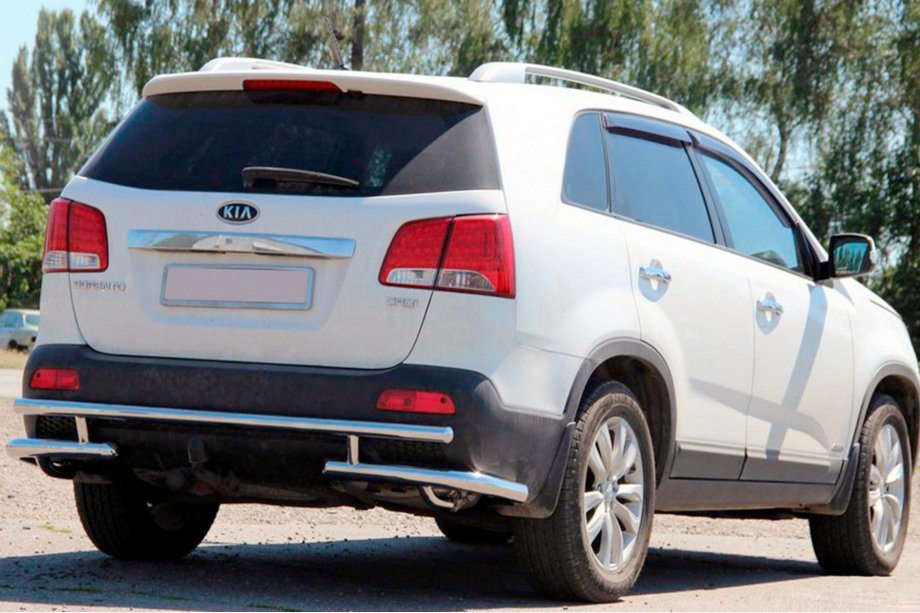 Kia Sorento II XM 2009-2014 Heckbügel AK003-2 (Edelstahl) Image