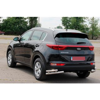 Heckschutz Doppel-Eckschutz AK003 Doppel (Edelstahl) Kia Sportage 2015-2021 Foto 4