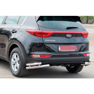 Heckschutz Doppel-Eckschutz AK003 Doppel (Edelstahl) Kia Sportage 2015-2021 Foto 2