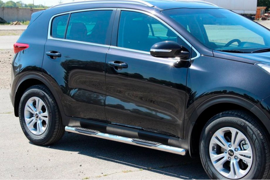 Kia Sportage 2015-2021 Seitliche Rohre BB002 (2 Stk., Edelstahl) Image