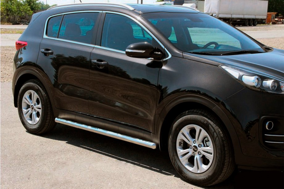 Kia Sportage 2015-2021 Seitliche Rohre BB001 (2 Stk., Edelstahl) Image