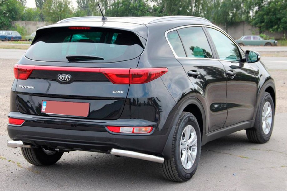 Kia Sportage 2015-2021 Heckschutz Eckenschutz AK003 (Edelstahl) Foto 4