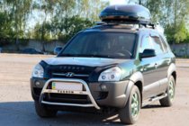 Hyundai Tucson JM 2004- Frontbügel WT025 (Edelstahl) Foto 2