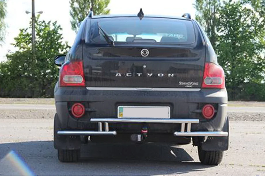 SsangYong Action 2005-2018 Heckschutz AK005-2 (Edelstahl) Foto 2