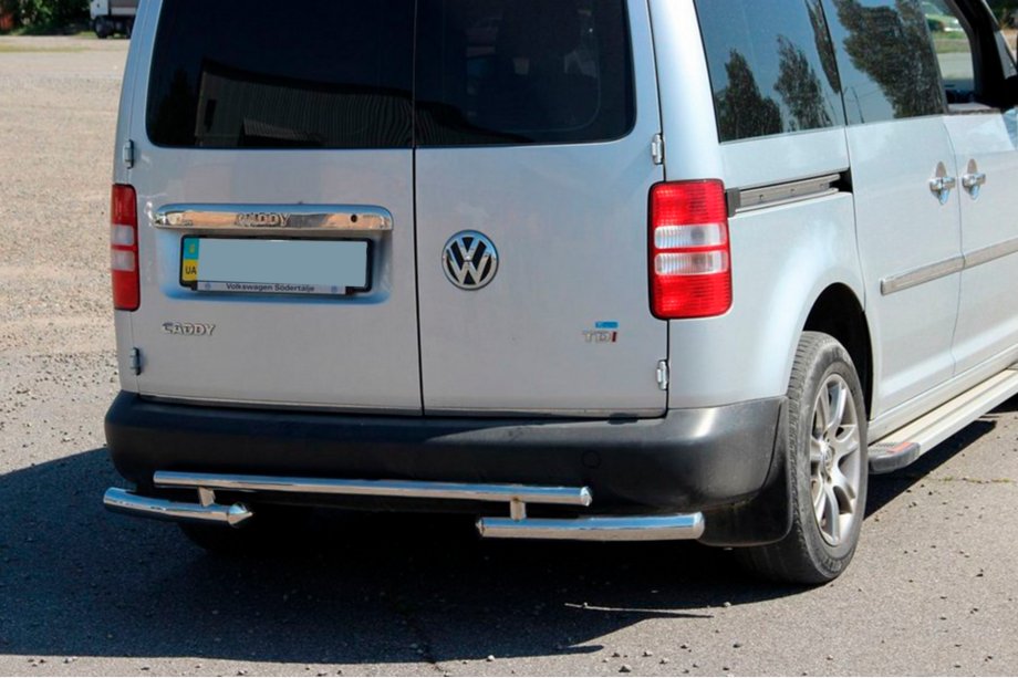 Volkswagen Caddy 2004-2010 Heckbügel AK003-2 (2 Stk., Edelstahl) Image