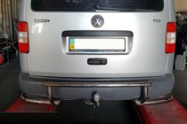 Volkswagen Caddy 2010-2015 Heckbügel AK003-3 (2 Stk., Edelstahl) Foto 2