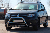 Renault Sandero 2013-2022 Frontbügel WT003 (Edelstahl) Foto 1