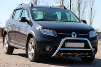 Dacia Sandero 2013-2020 Frontbügel WT003 (Edelstahl) Foto 3