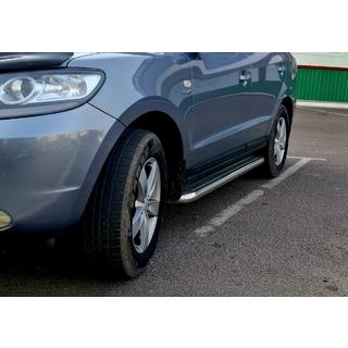 Seitenschweller Premium (2 Stk., Edelstahl) Hyundai Santa Fe 2 2006-2012 Foto 3