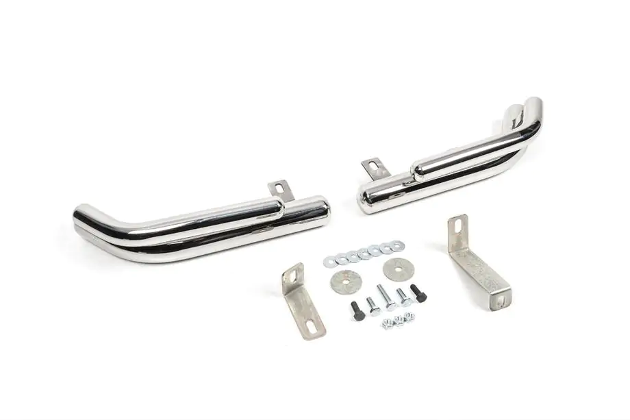 Hyundai Santa Fe 2 2006-2012 Hintere doppelte Eckschutzrohre AK003-Doppelt (Edelstahl) Image