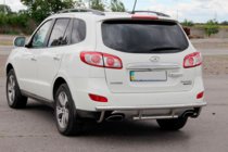 Hyundai Santa Fe 2 2006-2012 Heckschutzbügel AK002-2 (Edelstahl) Foto 2