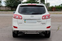 Hyundai Santa Fe 2 2006-2012 Heckschutzbügel AK002-2 (Edelstahl) Foto 3