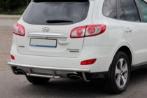 Hyundai Santa Fe 2 2006-2012 Heckschutzbügel AK002-2 (Edelstahl) Foto 4