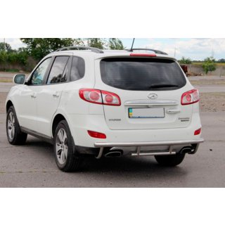 Heckschutzbügel AK002-2 (Edelstahl) Hyundai Santa Fe 2 2006-2012 Foto 2