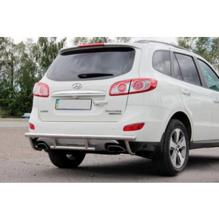 Heckschutzbügel AK002-2 (Edelstahl) Hyundai Santa Fe 2 2006-2012 Foto 1