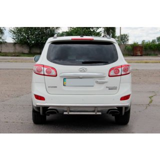 Heckschutzbügel AK002-2 (Edelstahl) Hyundai Santa Fe 2 2006-2012 Foto 3