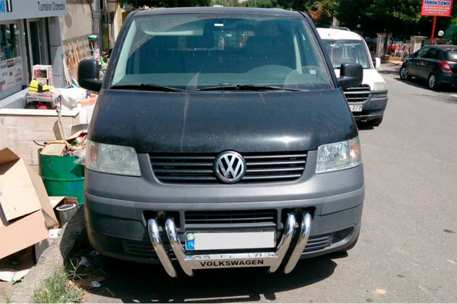 Volkswagen T5 Transporter 2003-2010 Frontbügel ST006-04 Nieren (Edelstahl) Foto 3