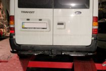 Ford Transit 2000–2014 Heckschutztrittbrett AK-Special (Edelstahl) Foto 1