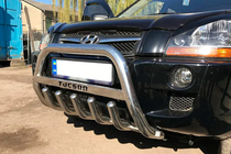 Hyundai Tucson JM 2004- Frontbügel WT004 (Edelstahl) Foto 2