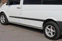 Mercedes Vito W639 2004-2014 Seitliche Rohre BB001 (2 Stk., Edelstahl) Foto 3