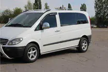 Mercedes Vito W639 2004-2014 Seitliche Rohre BB001 (2 Stk., Edelstahl) Foto 2