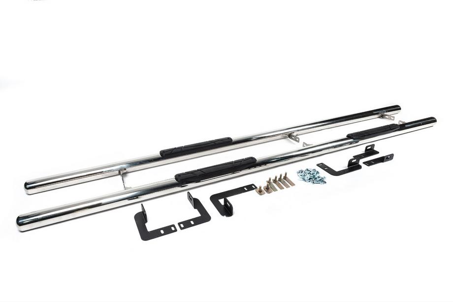 Mercedes Vito W639 2004-2014 Seitliche Rohre BB001 (2 Stk., Edelstahl) d60, kurzer/mittlerer Radstand (L1/L2) Foto 6