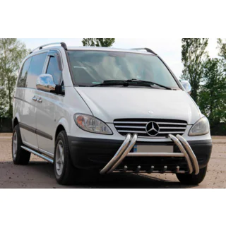 Kelebek WT011 Edelstahl-Frontbügel (Bullbar) Mercedes Viano 2004-2014 Foto 1