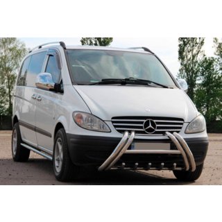 Kelebek WT011 Edelstahl-Frontbügel (Bullbar) Mercedes Vito W639 2004-2014 Foto 1