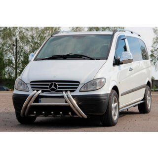 Kelebek WT011 Edelstahl-Frontbügel (Bullbar) Mercedes Vito W639 2004-2014 Foto 2