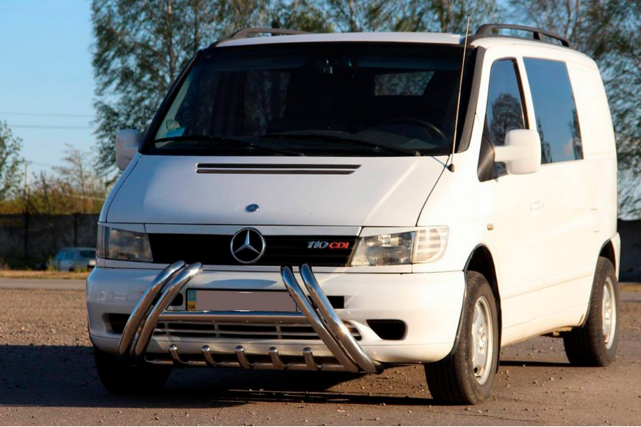 Mercedes Vito W638 1996-2003 Kelebek WT011 Edelstahl-Frontbügel (Bullbar) Image