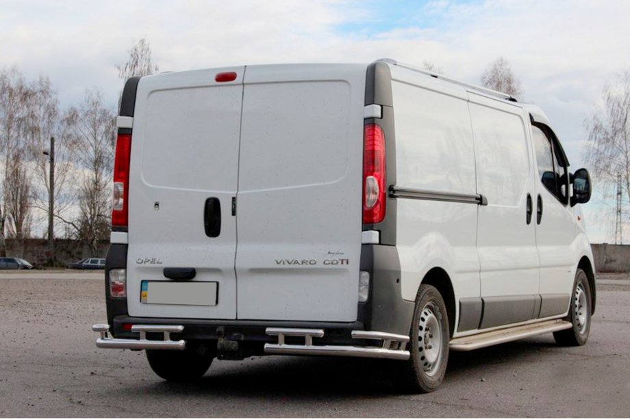 Nissan Primastar 2002-2014 Heckschutz AK003-Plus-2 (Edelstahl) Image