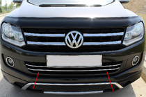 Volkswagen Amarok 2010-2022 Edelstahl Abdeckung für vordere Stoßstange (2 Stk) Foto 1