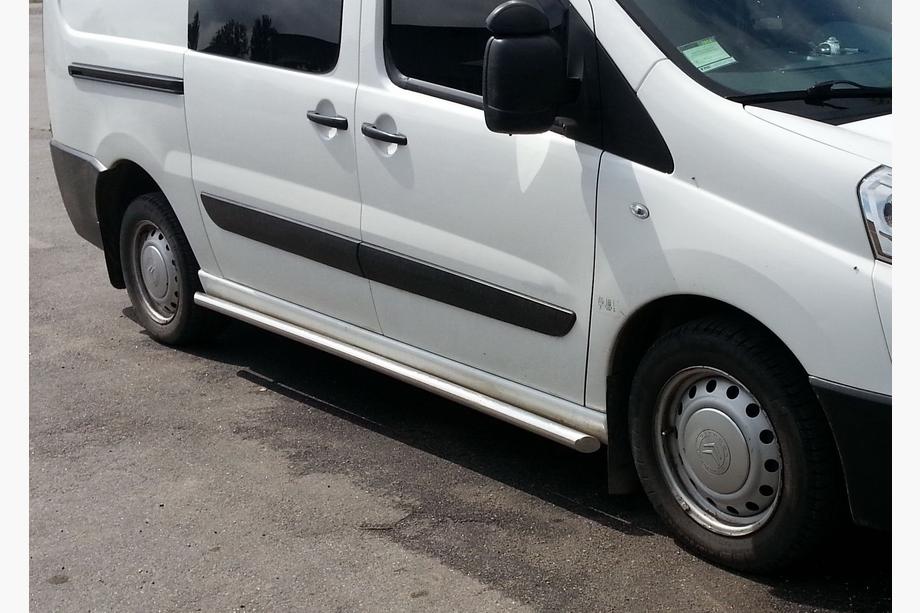 Fiat Scudo 2007-2015 Seitliche Rohre BB002 (2 Stk., Edelstahl) 60 mm, kurzer Radstand Image